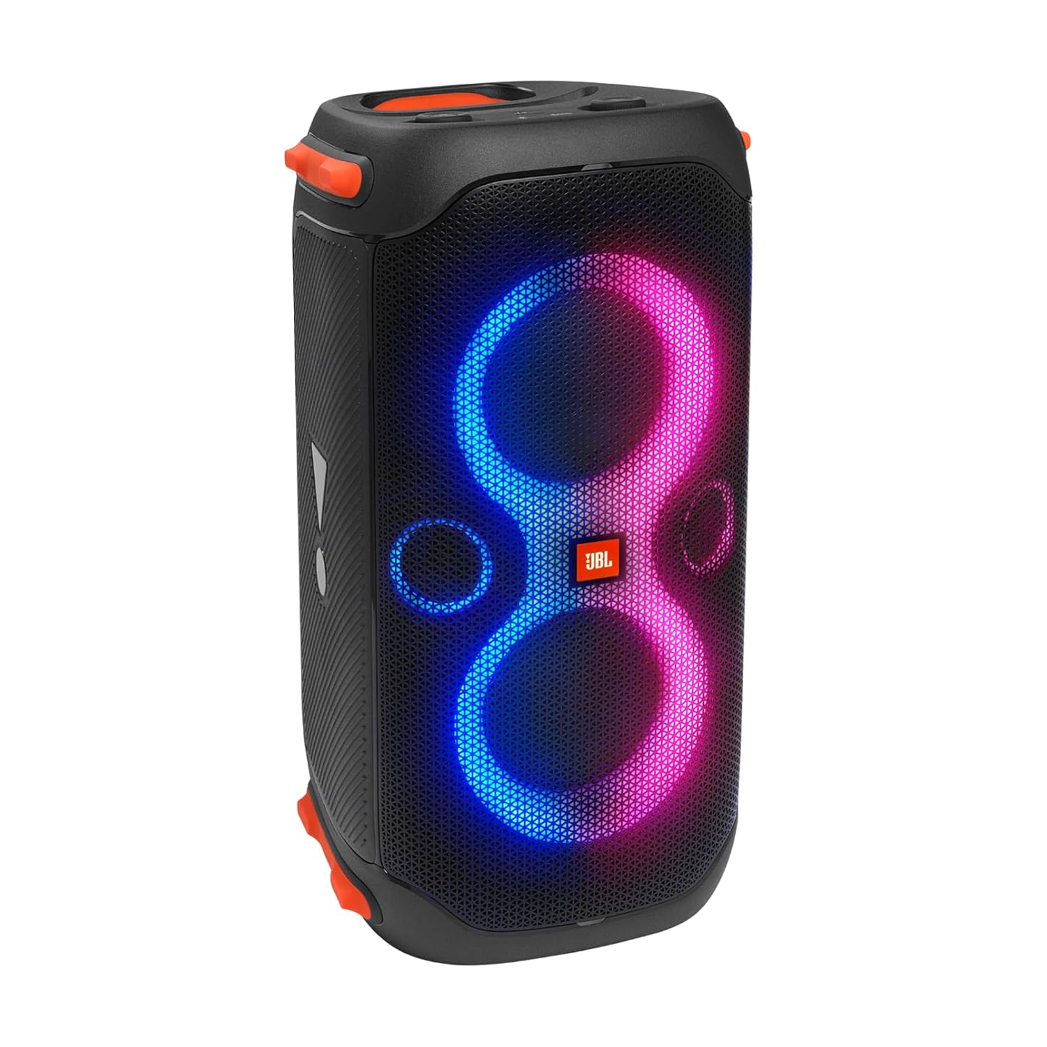 Partybox 110, Wireless Bluetooth Party Speaker, 160W Monstrous Pro Sound, Dynamic Light Show, Upto 12Hrs Playtime, Built-in Powerbank, Guitar & Mic Input, PartyBox App, Splashproof (Black)
